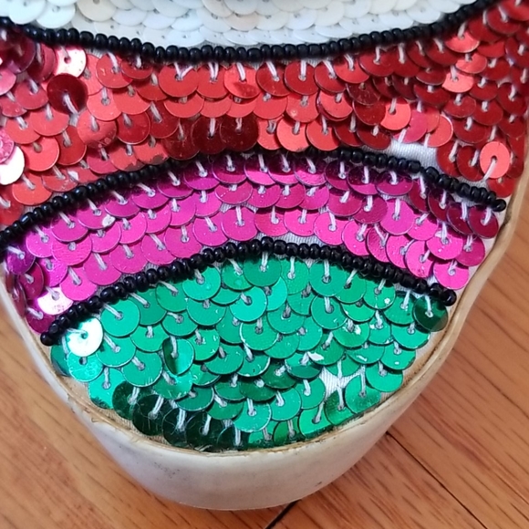 Vintage 1980's Sequin Tennis Shoes - On Your Feet - Picture 5 of 16